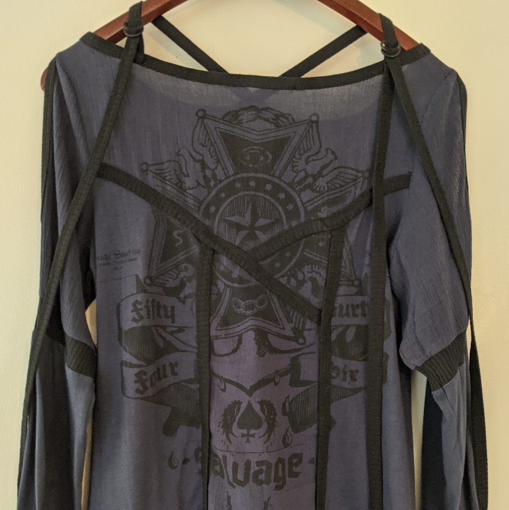Salvage Tunic blackberry plum size medium - Picture 4 of 8